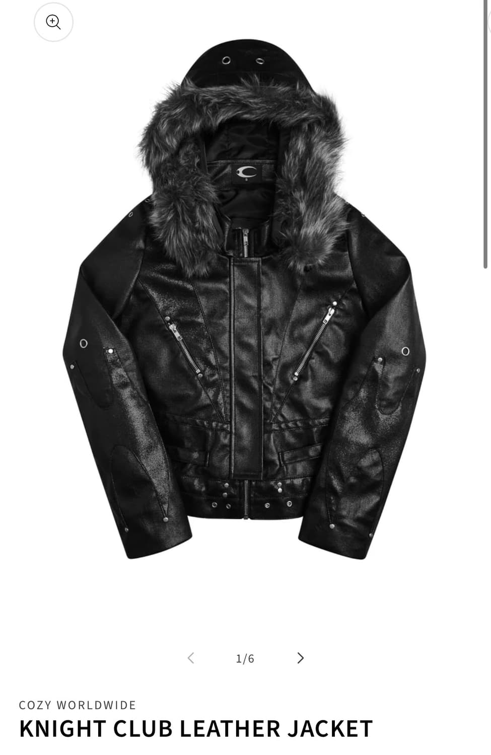 cozyworldwide KNIGHT CLUB LEATHER JACKET 상품이미지1