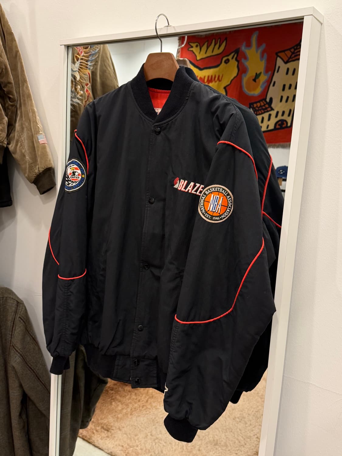 90s Starter 스타터 NBA 오피셜 스타디움 자켓 (USA) 상품이미지1