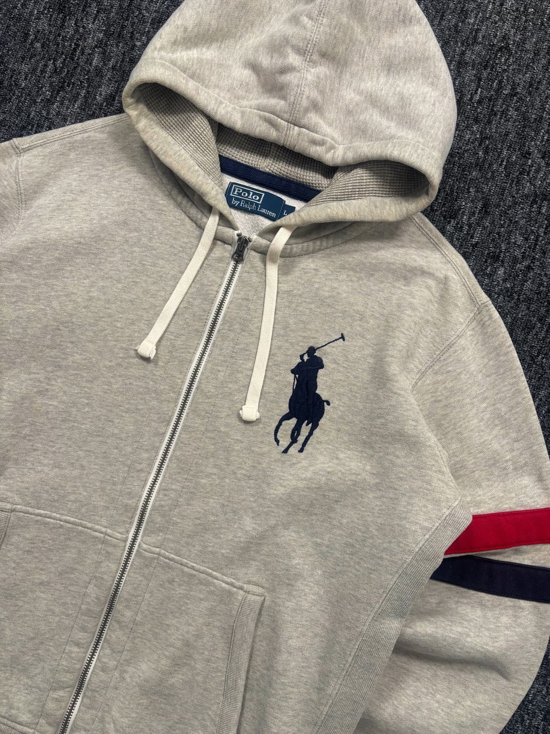 폴로 빅포니 그레이 후드집업 상품이미지4