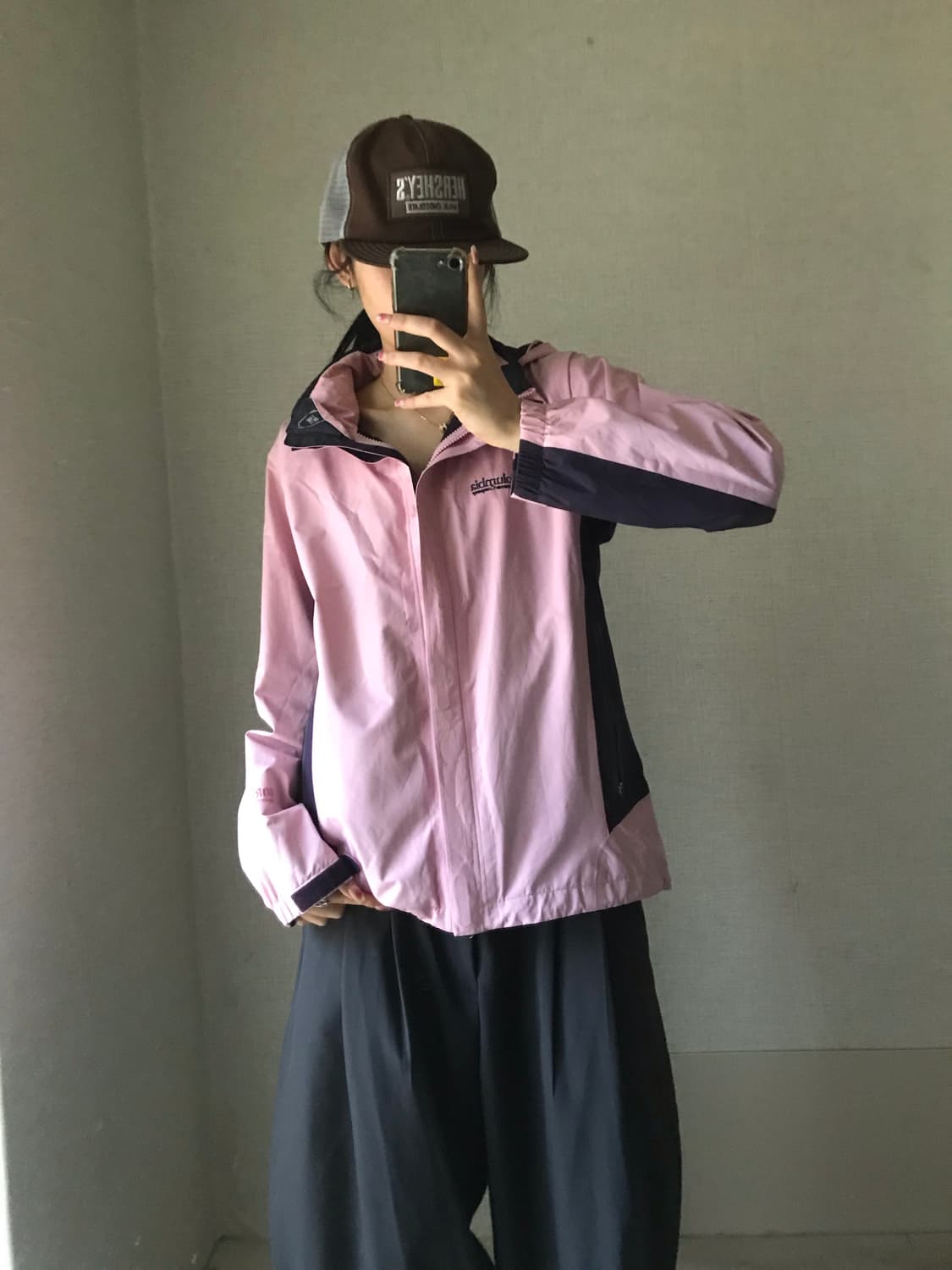 콜롬비아 핑크 고어텍스 바람막이 상품이미지1