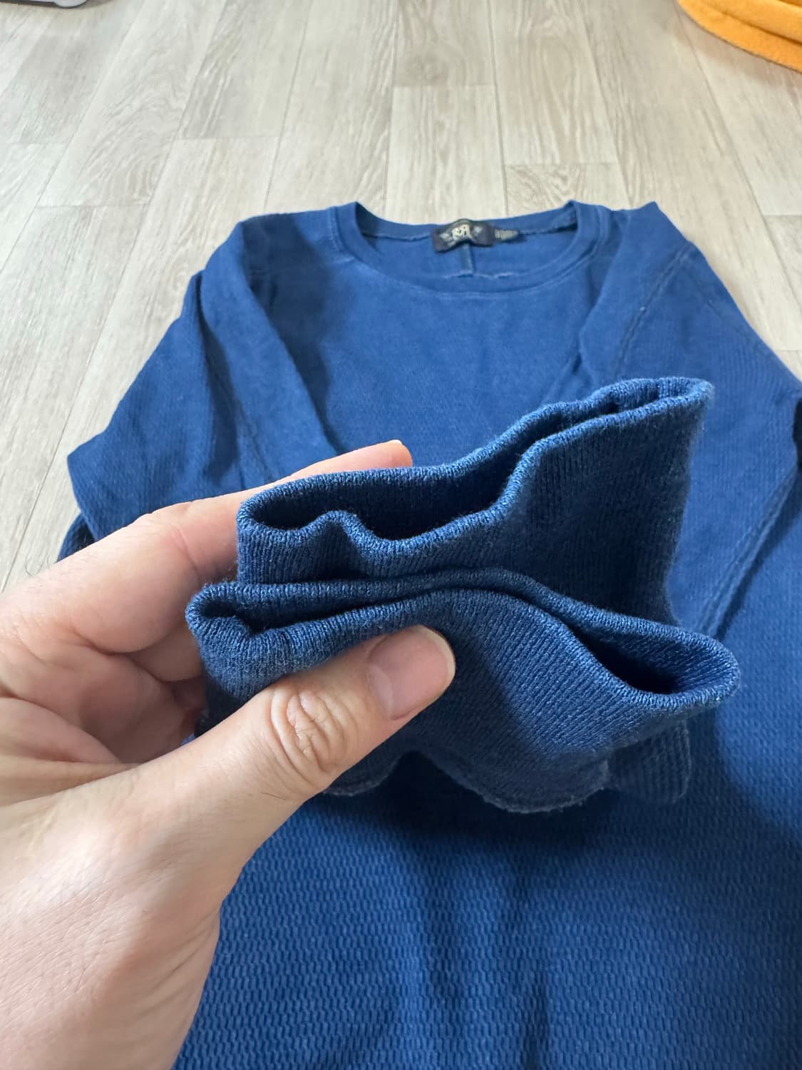 L 더블알엘 인디고 자카드 와플 니트 크루넥 / 헨리넥 상품이미지4