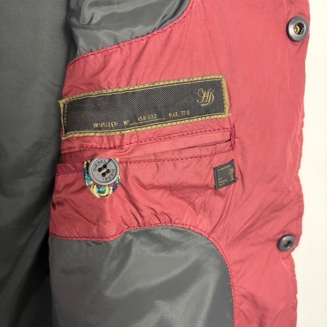 디젤 패턴 패딩 베스트 조끼 상품이미지7