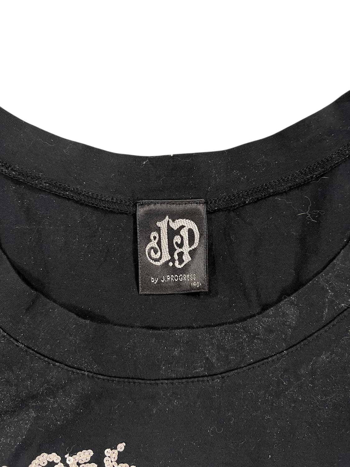 T287 JPN 블랙 프린팅 반팔티 SIZE 40 상품이미지3