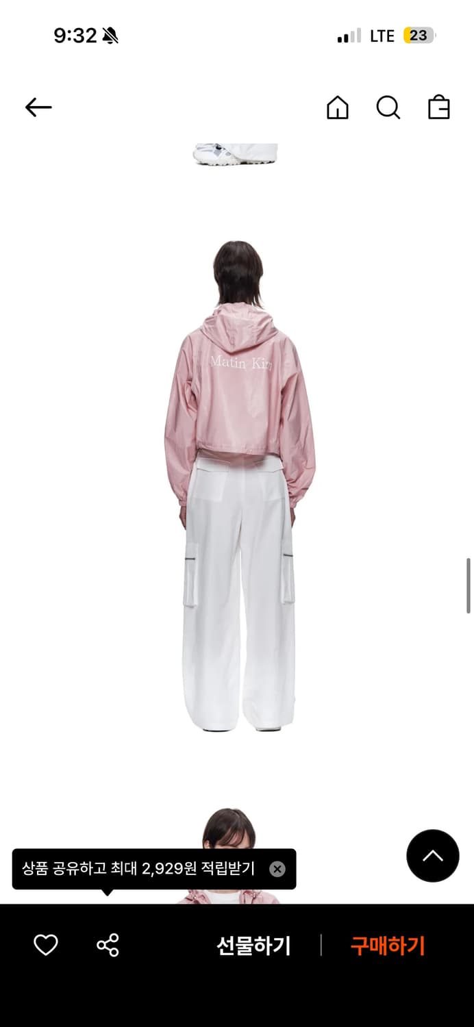 마뗑킴 후디 점퍼 핑크 상품이미지3