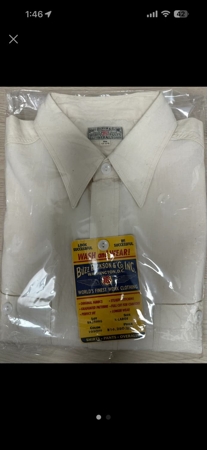 버즈릭슨 샴브레이 셔츠 화이트 상품이미지1