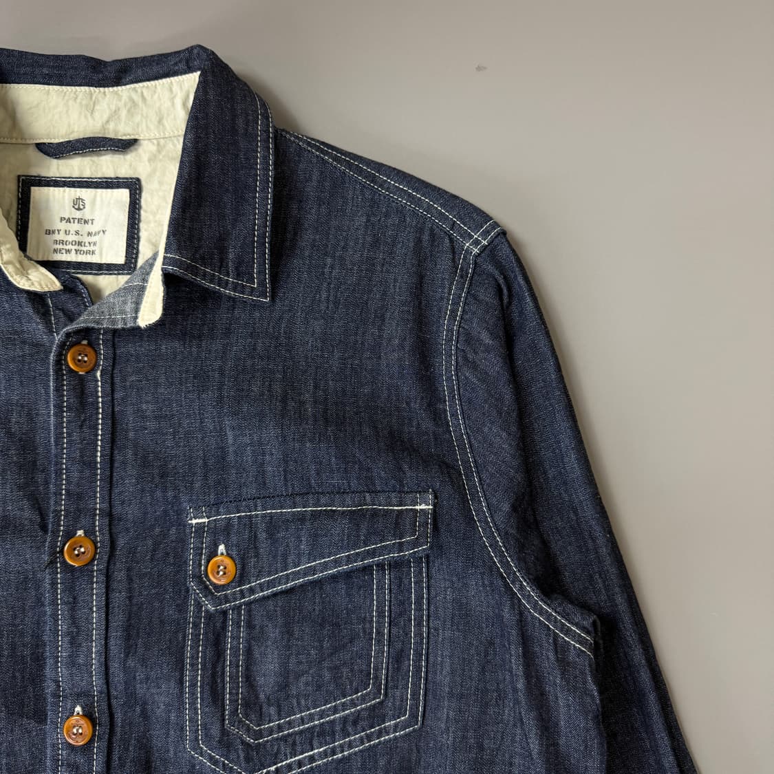 마든클로딩 U.S. NAVY 스타일 데님셔츠 2XL 상품이미지3