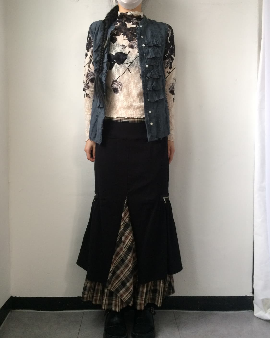 Ruffle point vest 상품이미지4