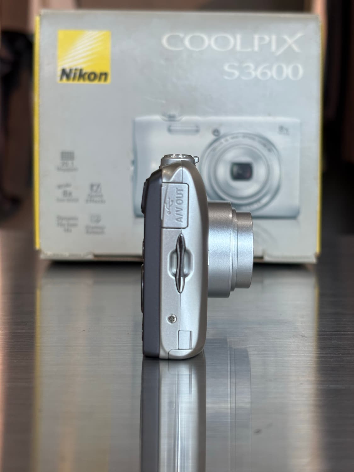 풀박/날짜표시)니콘 쿨픽스 s3600 실버 빈티지디카 상품이미지4