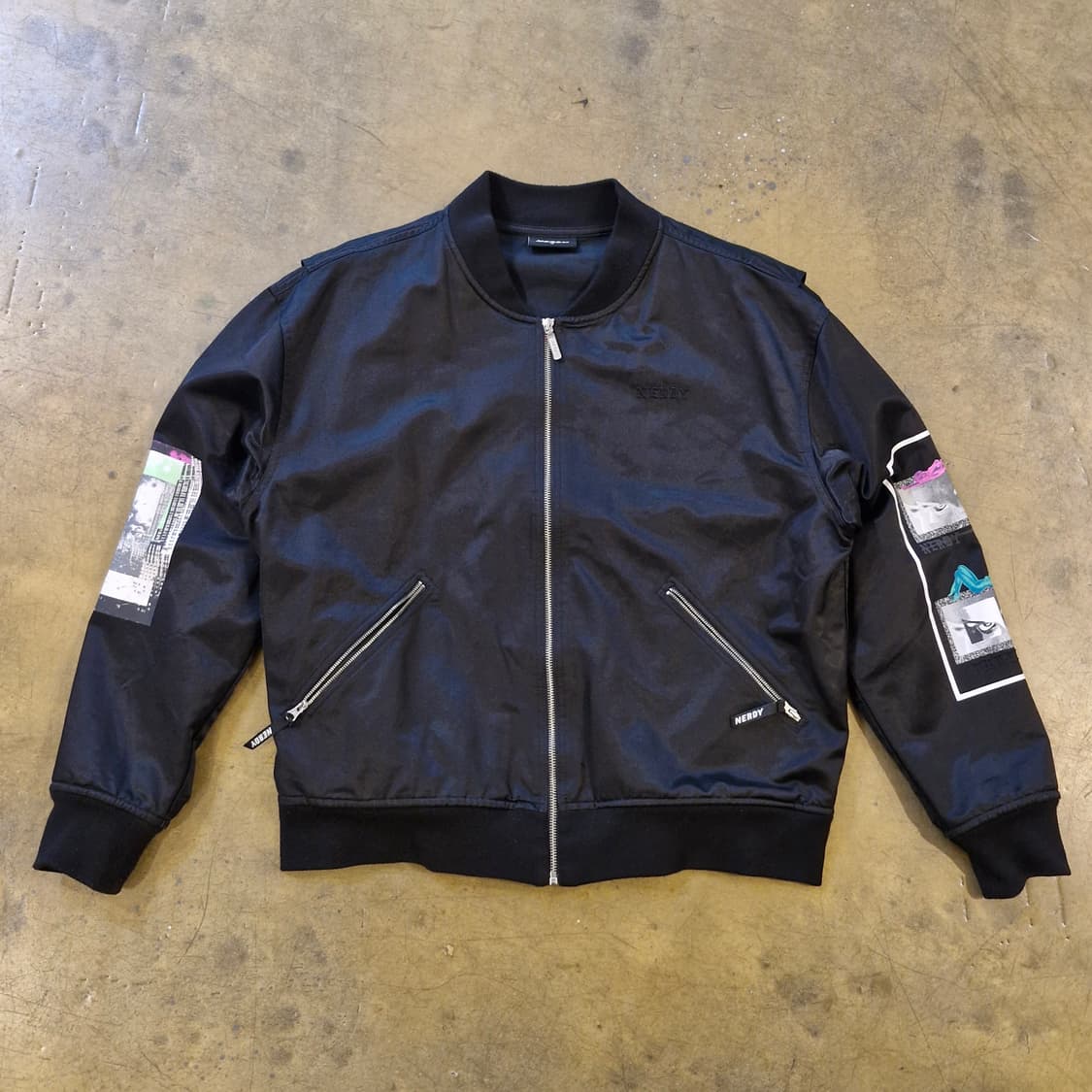 널디 NERDY 그래픽 MA-1 항공 봄버 자켓 상품이미지8