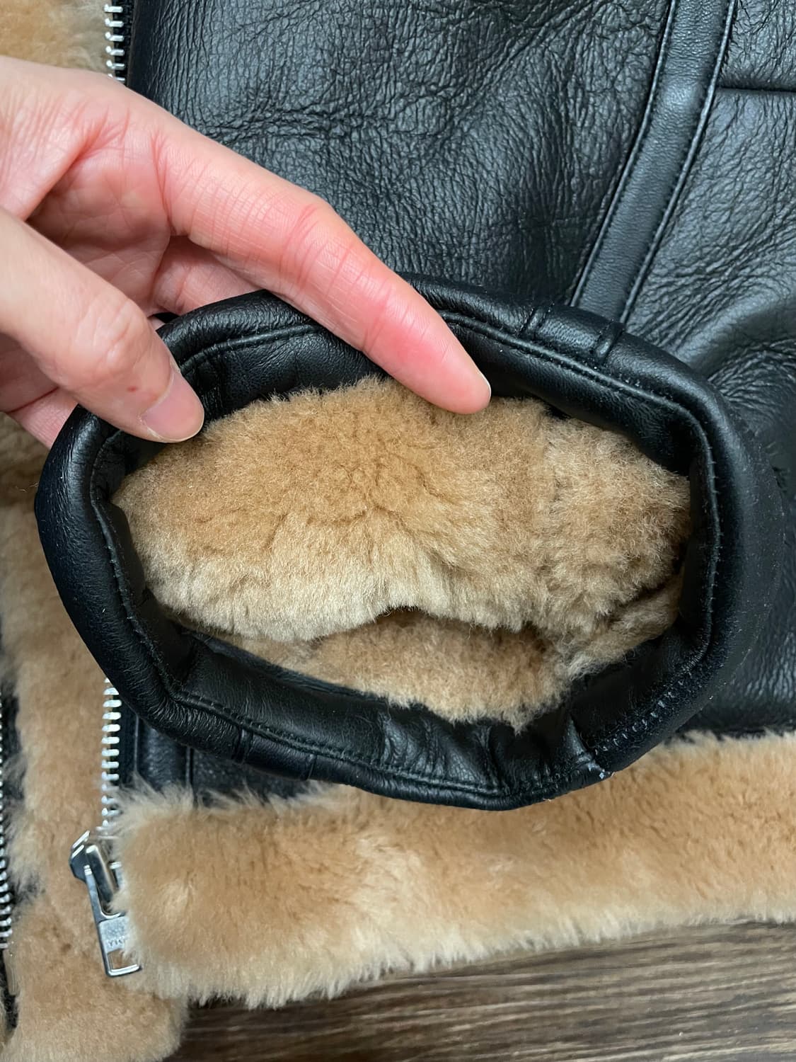 B-3 리얼레더 램스킨 양가죽 무스탕 폭격기(무톤자켓) 상품이미지5