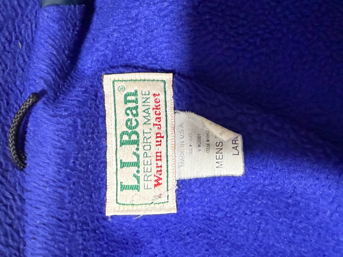 LLbean warm-up jacket 상품이미지2