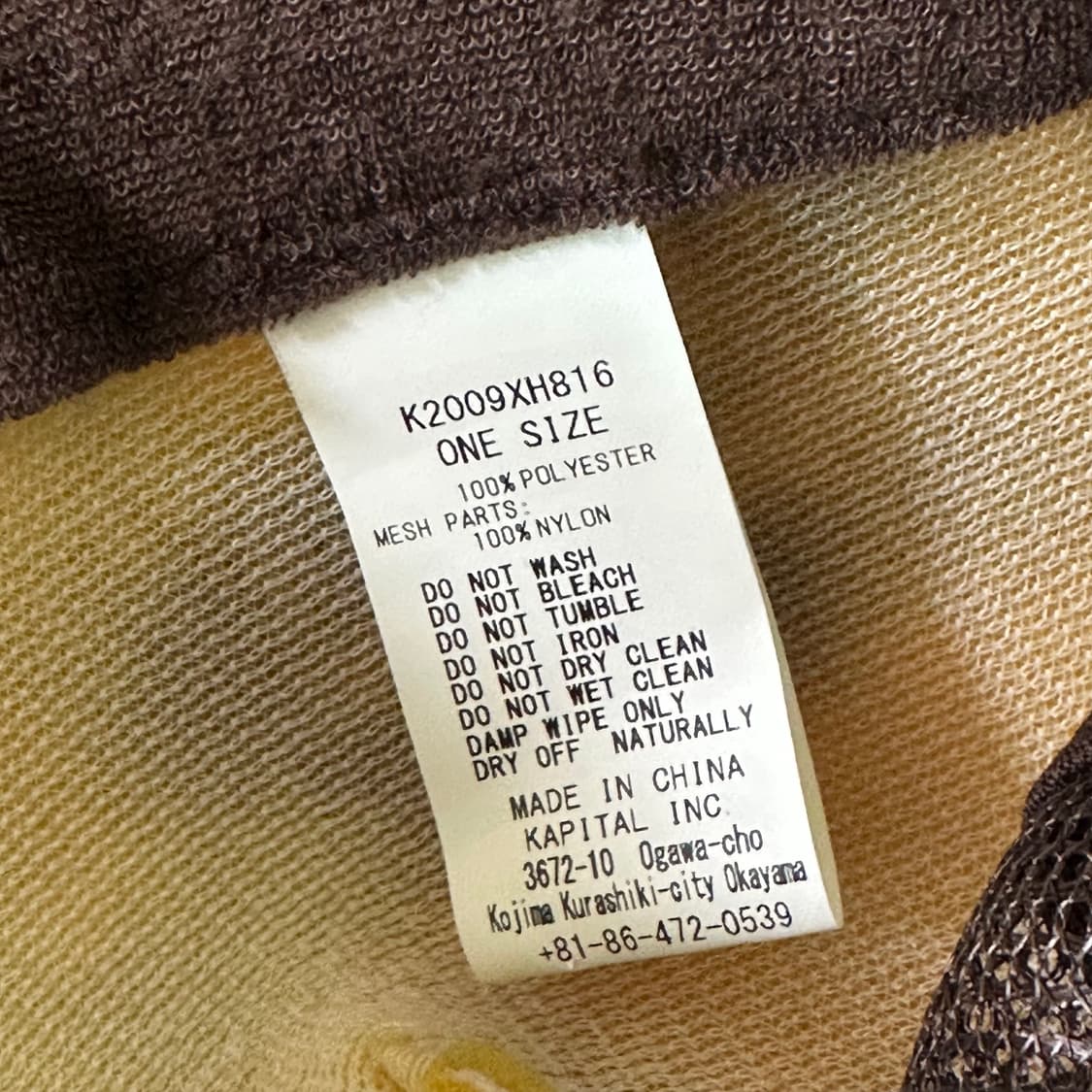 Kapital 캐피탈 러브 앤 피스 베토벤 매쉬캡 상품이미지5