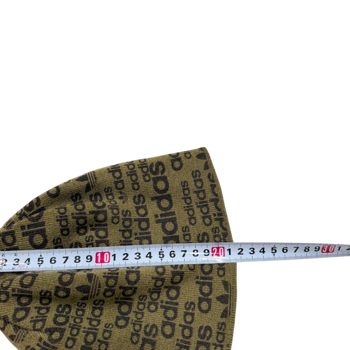 아디다스 빈티지 스펠로고 리버서블 양면 Y2K 비니 모자 브라운 상품이미지8