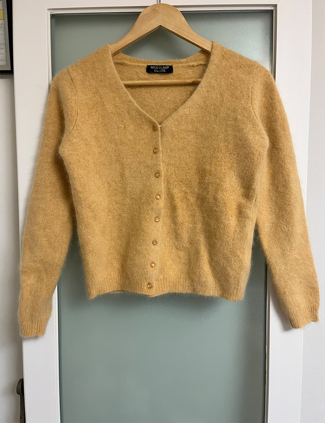 Nice claup angora cardigan 상품이미지5