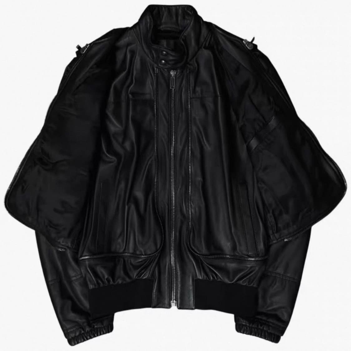 Dirk Bikkembergs Bomber Leather Jacket 상품이미지3