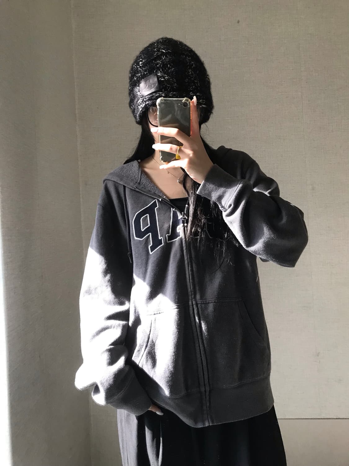 갭 그레이 후드집업 상품이미지5