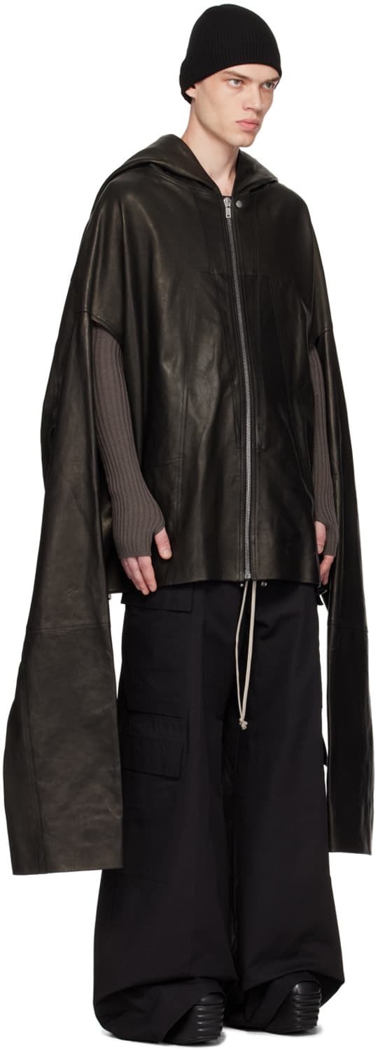 릭오웬스 카프탄 레더 자켓  상품이미지5