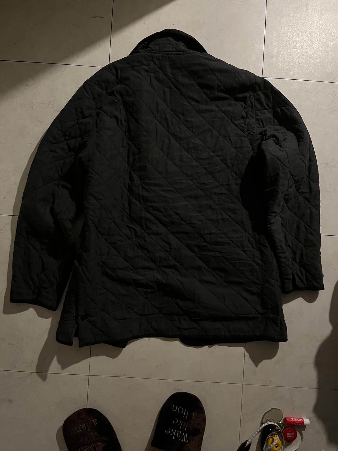 바버 왁스드 퀼팅 자켓 xl 상품이미지3