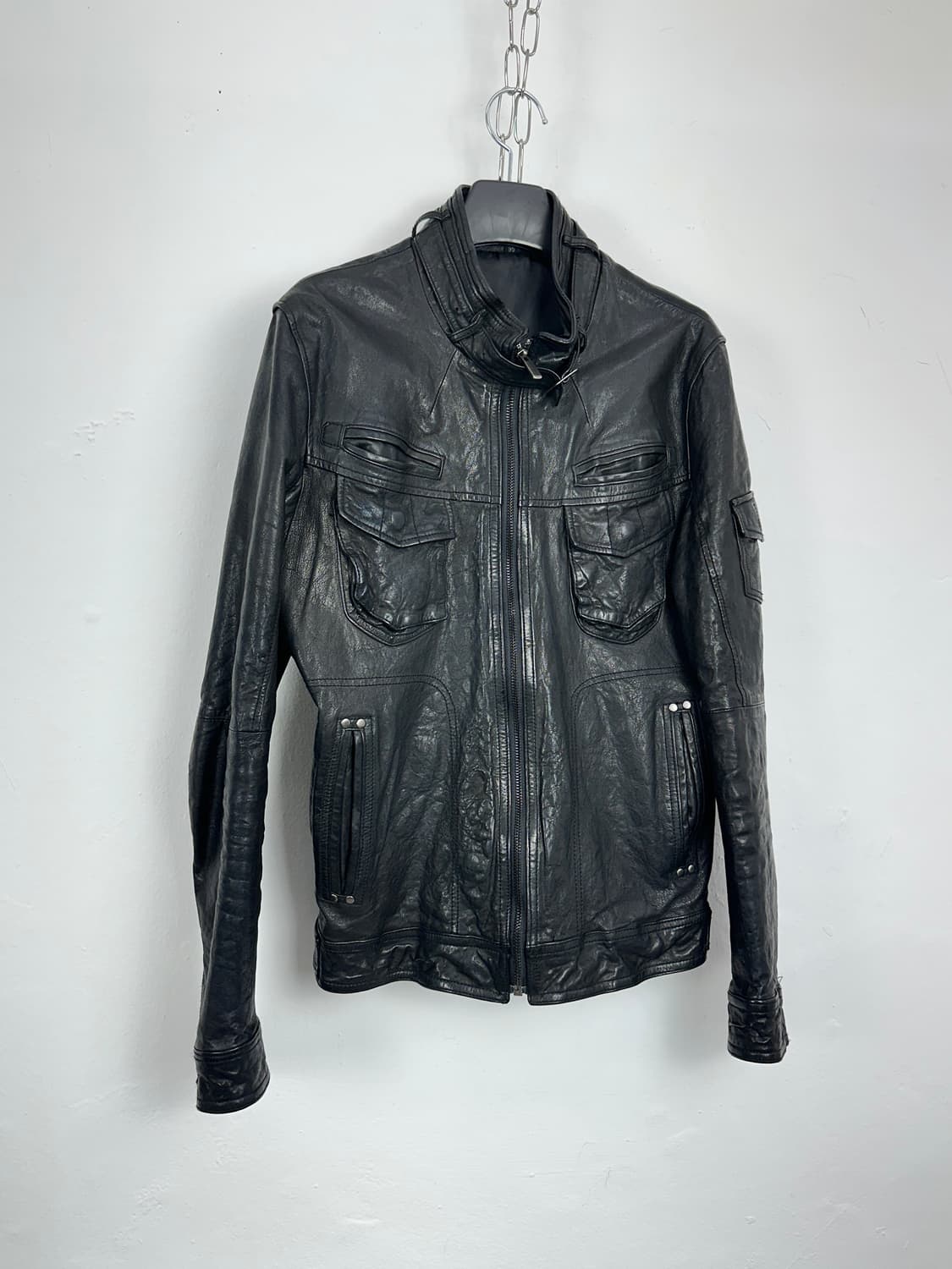 Italy Lambskin Pocket Detail Jacket 상품이미지1