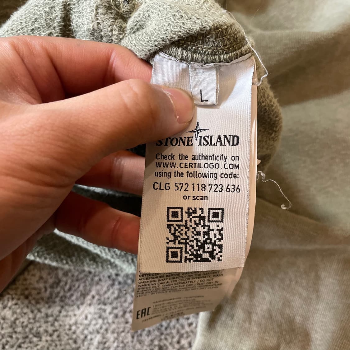 스톤아일랜드 피그먼트 후드집업 상품이미지4