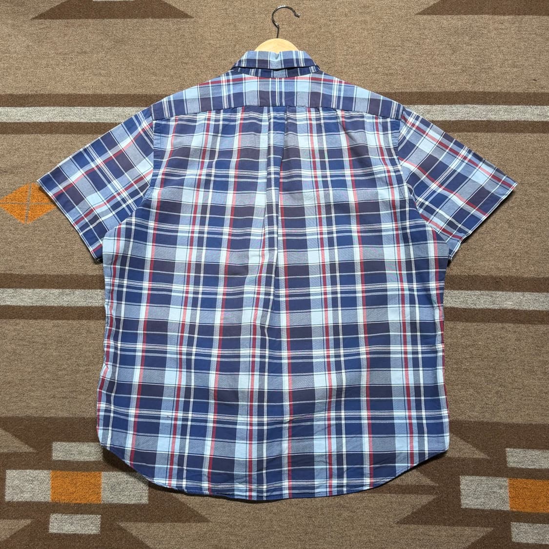 폴로랄프로렌 옥스포드 체크 반팔 셔츠 XL 상품이미지5