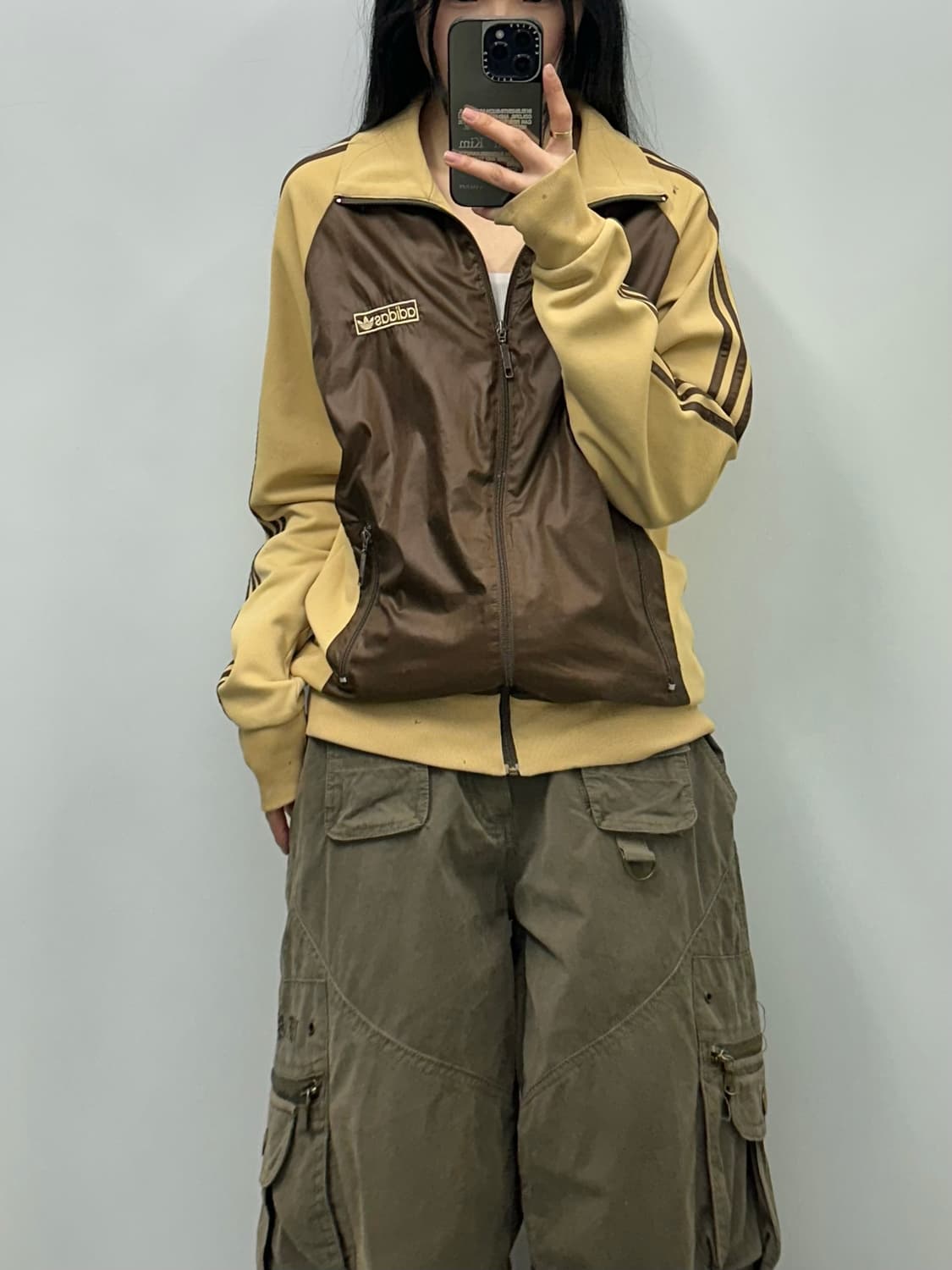 아디다스 베켄바우어 트랙탑 브라운/베이지 져지 상품이미지1