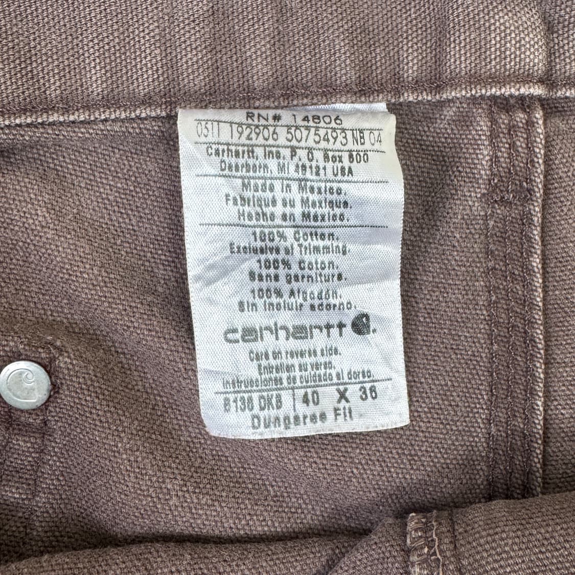 칼하트 더블니 팬츠 상품이미지6