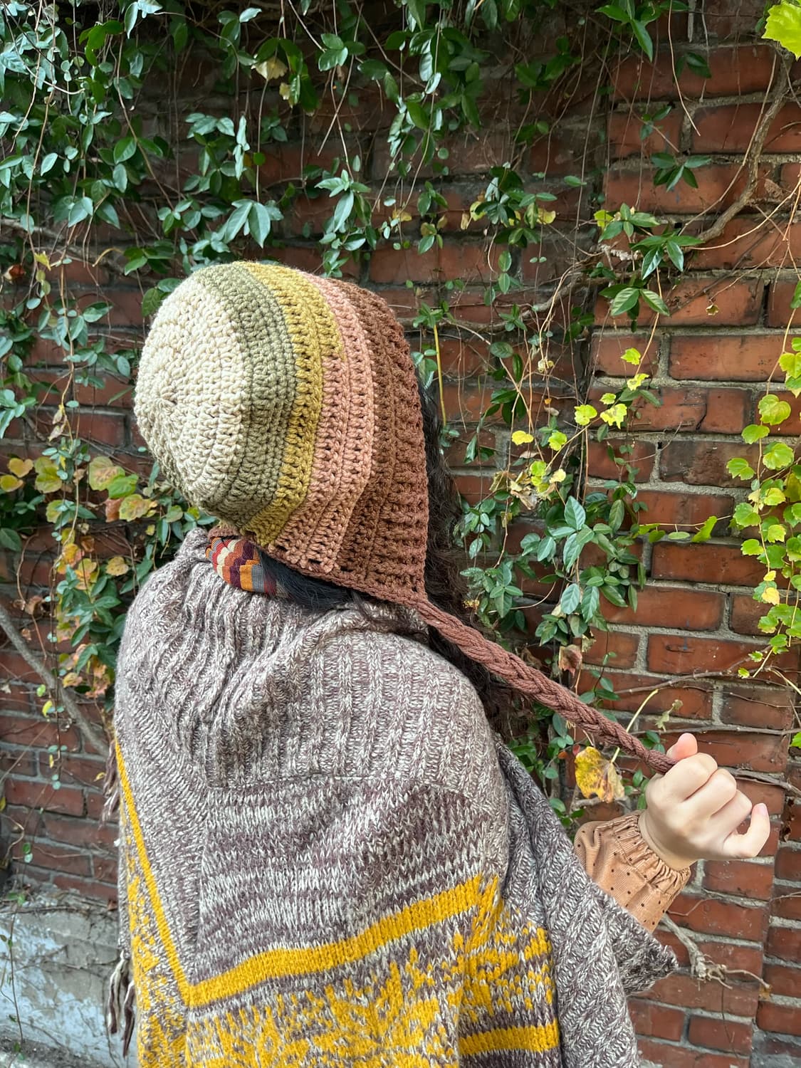 일본무드 니트 비니 상품이미지3