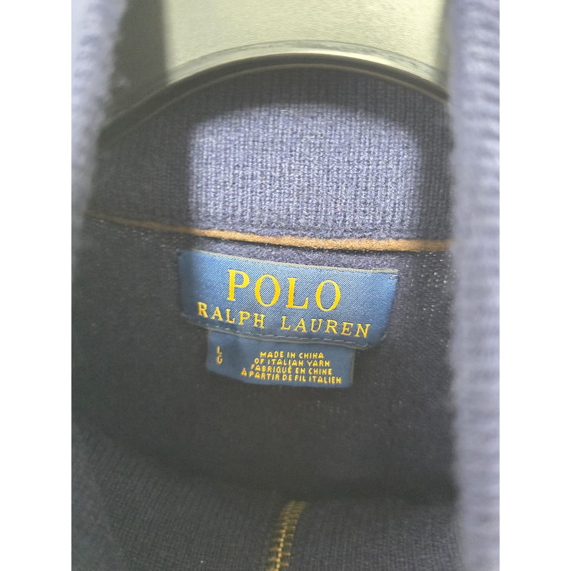 택포_ 폴로 랄프로렌 울 반집업 니트 L 상품이미지2