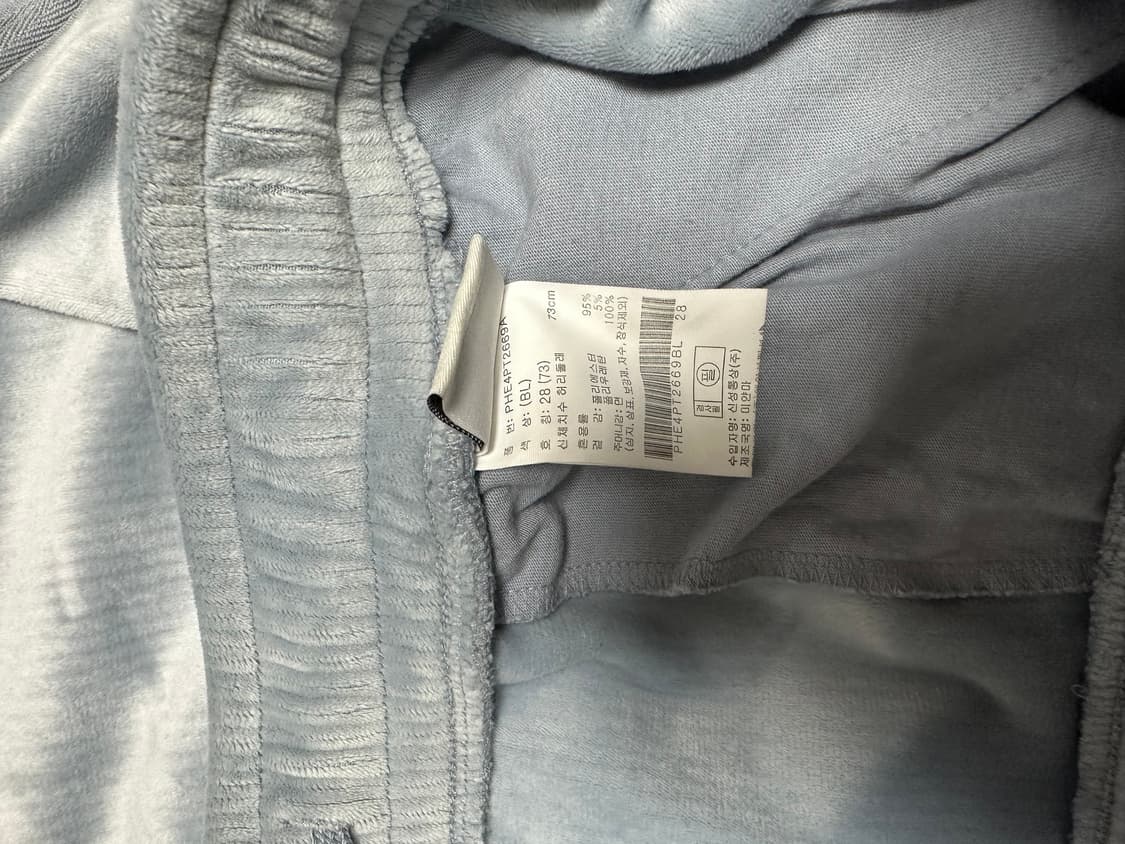 폴햄 벨벳 후드집업 바지 세트 상품이미지3