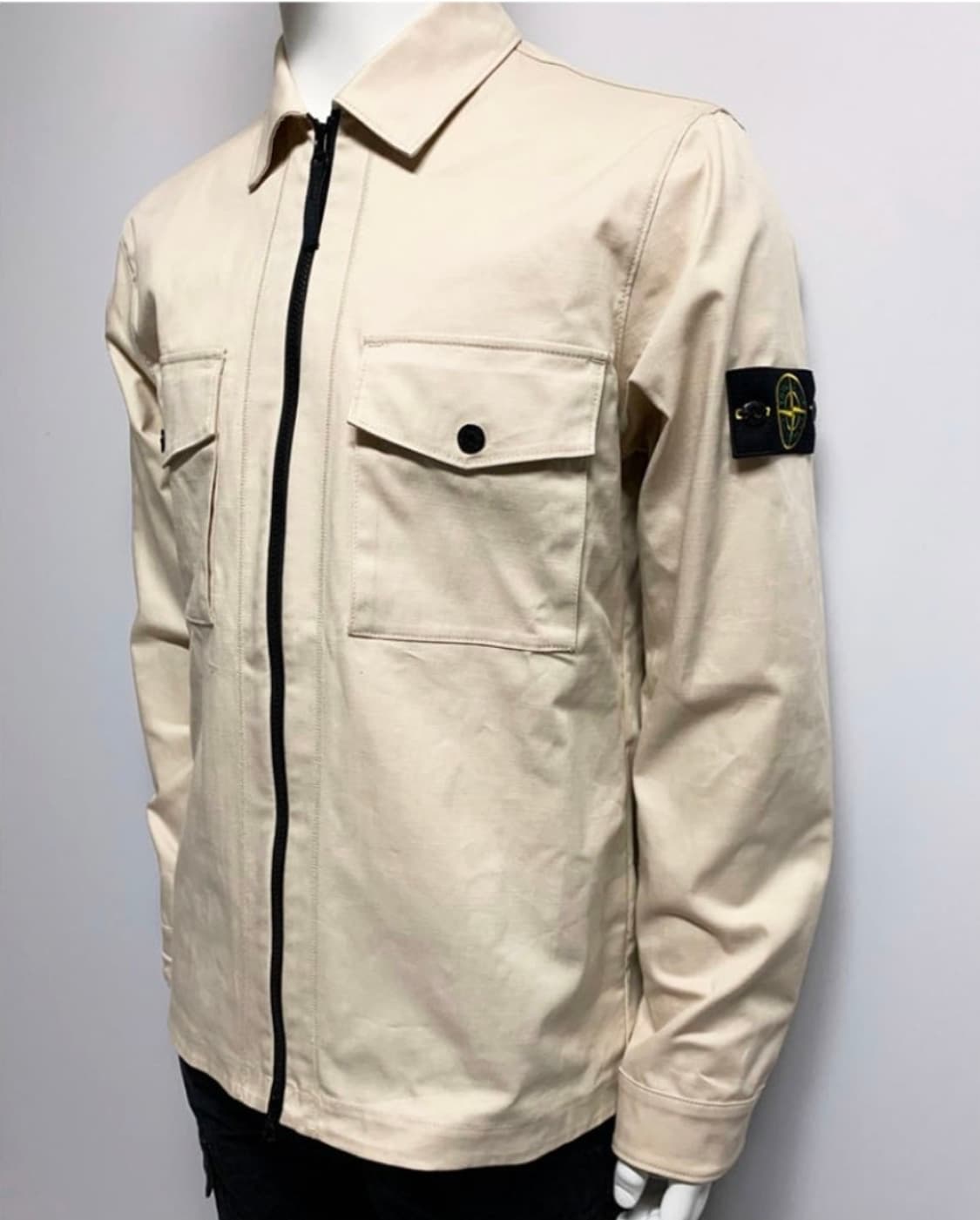 스톤아일랜드 20ss 코튼블렌드오버셔츠 베이지 상품이미지2