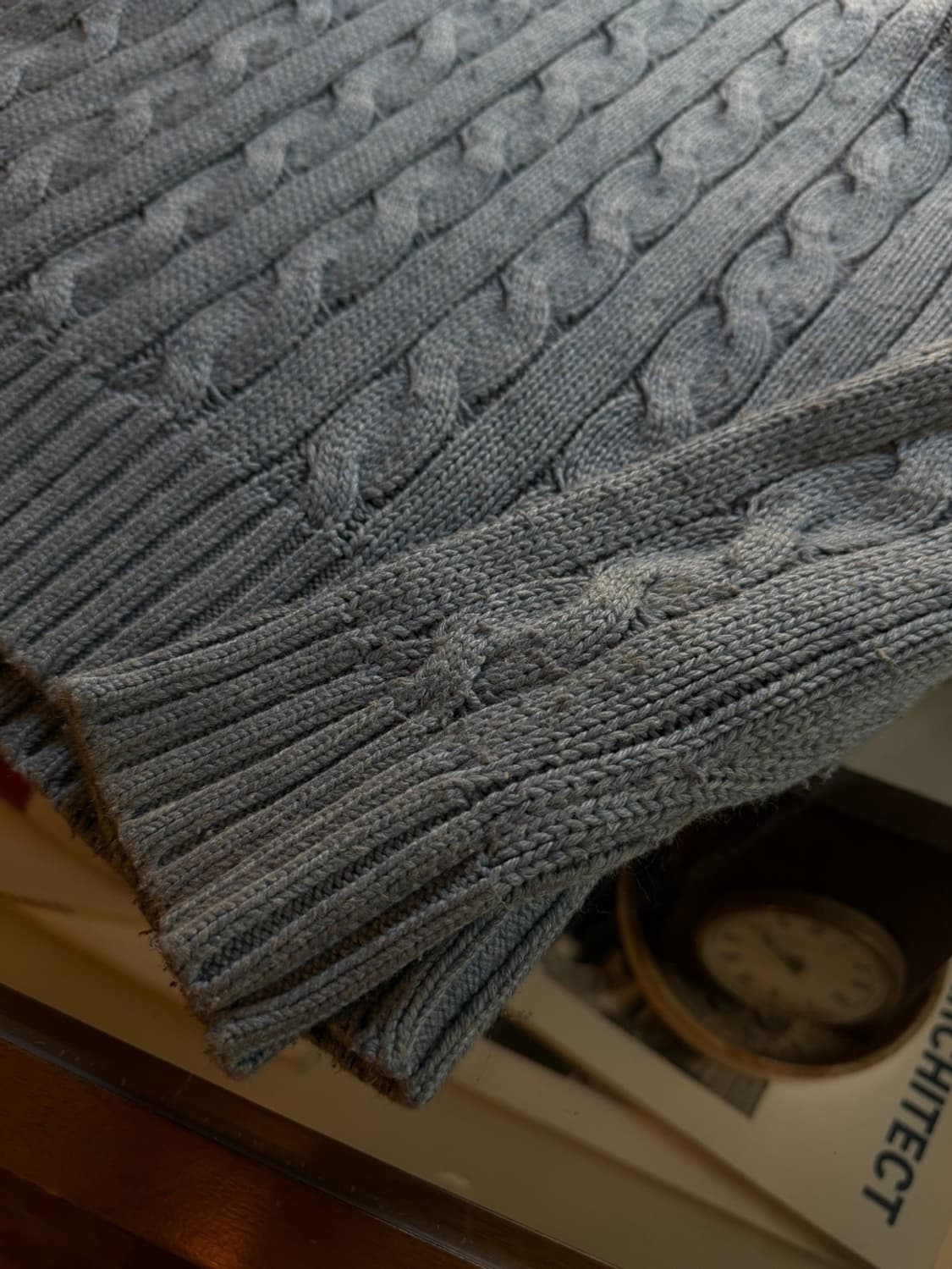 폴로 랄프로렌 실크 100% 숄칼라 케이블 니트 100~103 상품이미지10