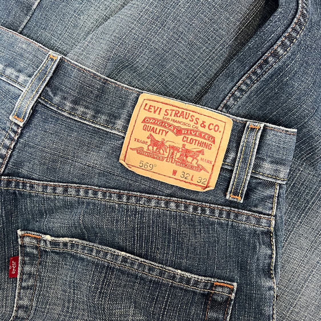00s 리바이스 569 루즈 스트레이트 데님 팬츠 청바지 32 상품이미지4