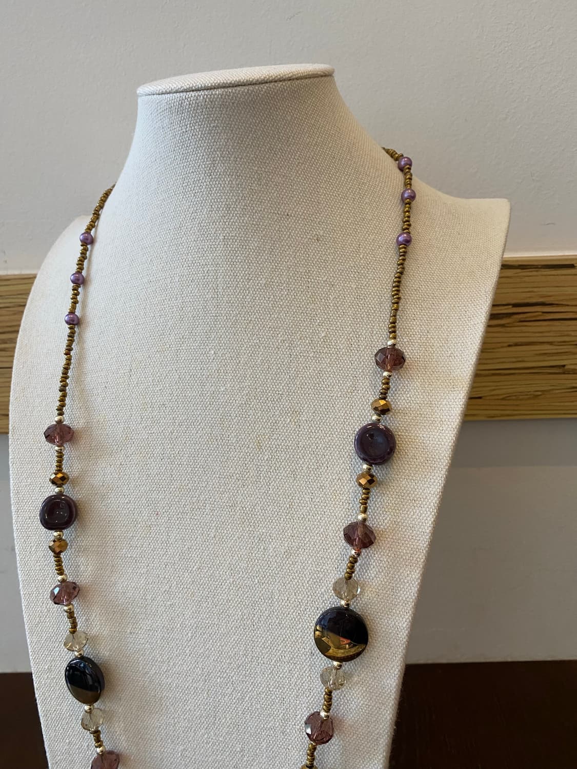 빈티지 비즈 롱 목걸이 상품이미지5