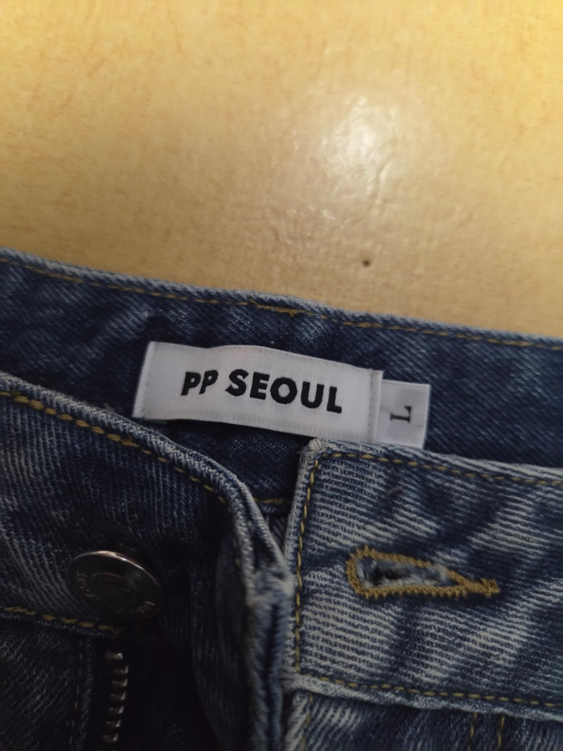 PP SEOUL 와이드 찢청 L사이즈 상품이미지2