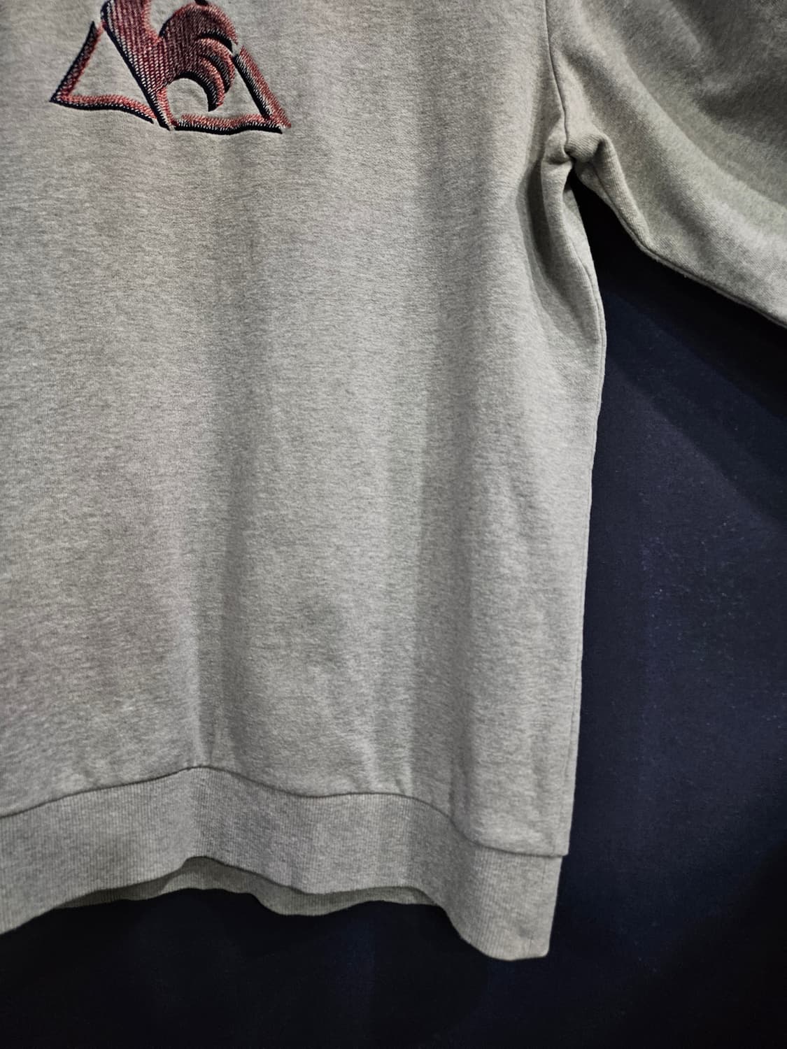 르꼬끄 자수 그레이 남성 100 맨투맨  상품이미지6