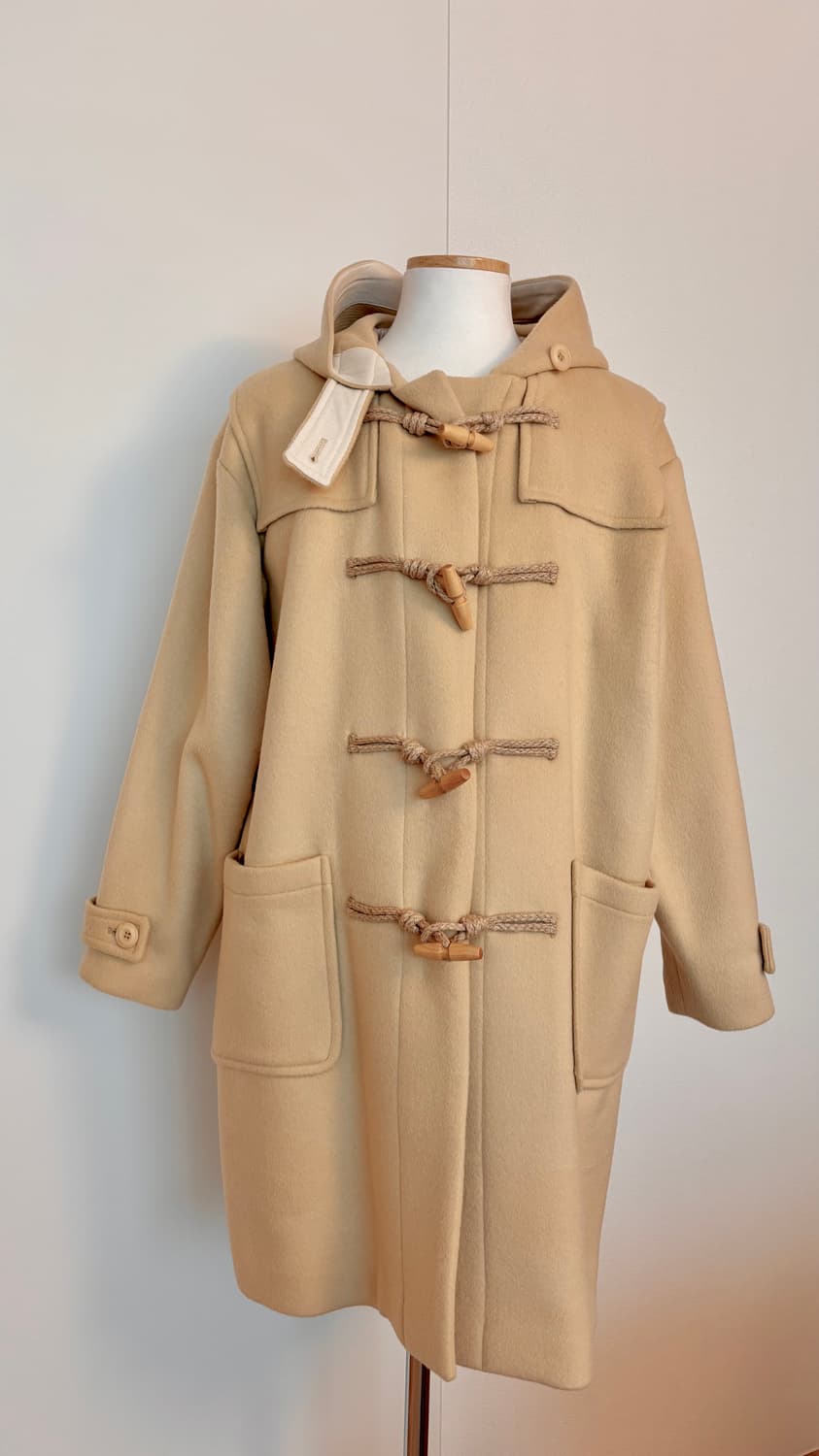 버터 컬러 떡볶이 더플 코트 상품이미지1