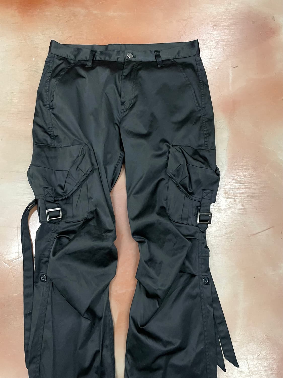 satin cargo strap pants 상품이미지5
