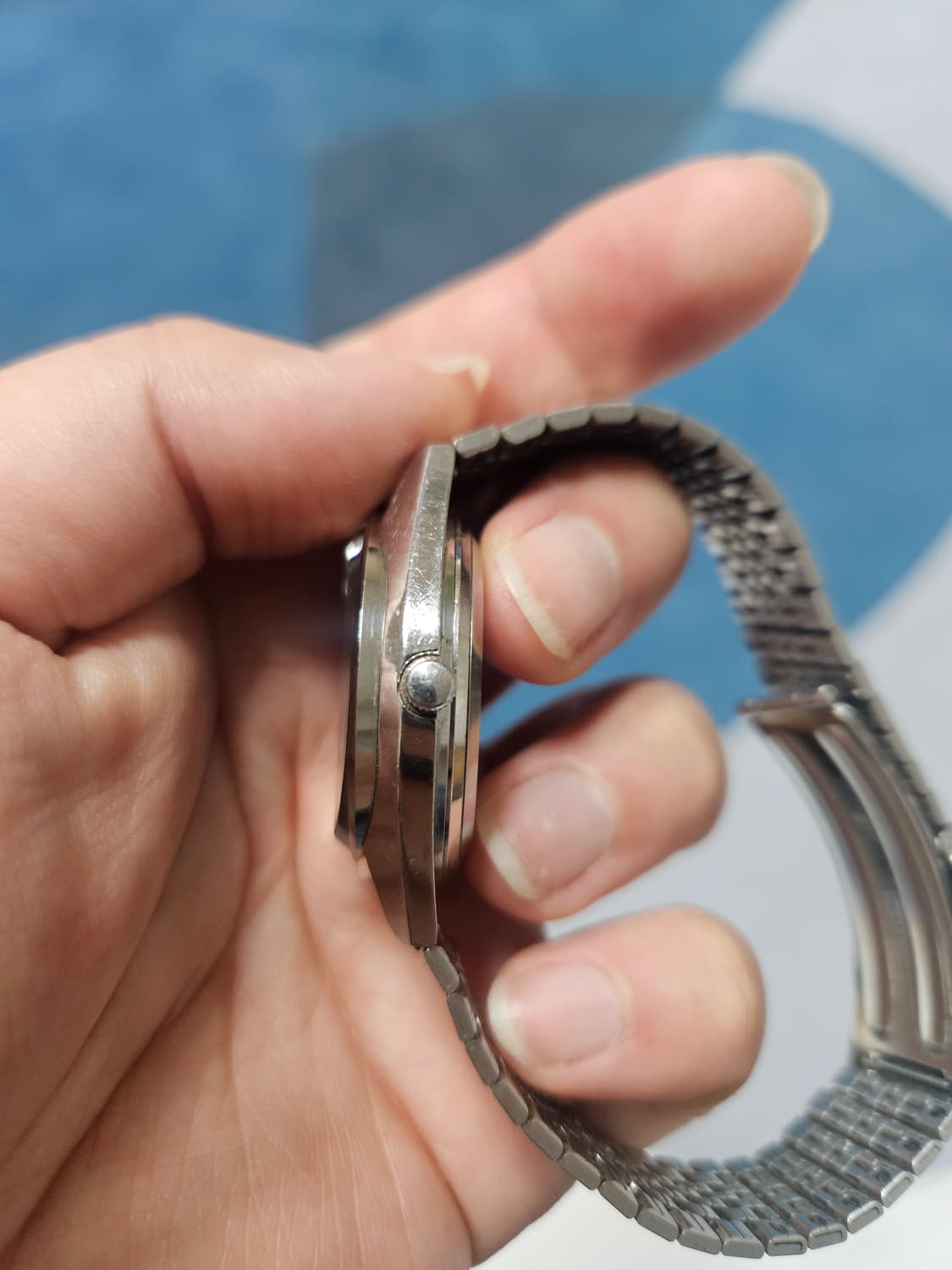 1977s 세이코 타입2 각유리 쿼츠 빈티지 시계 상품이미지4