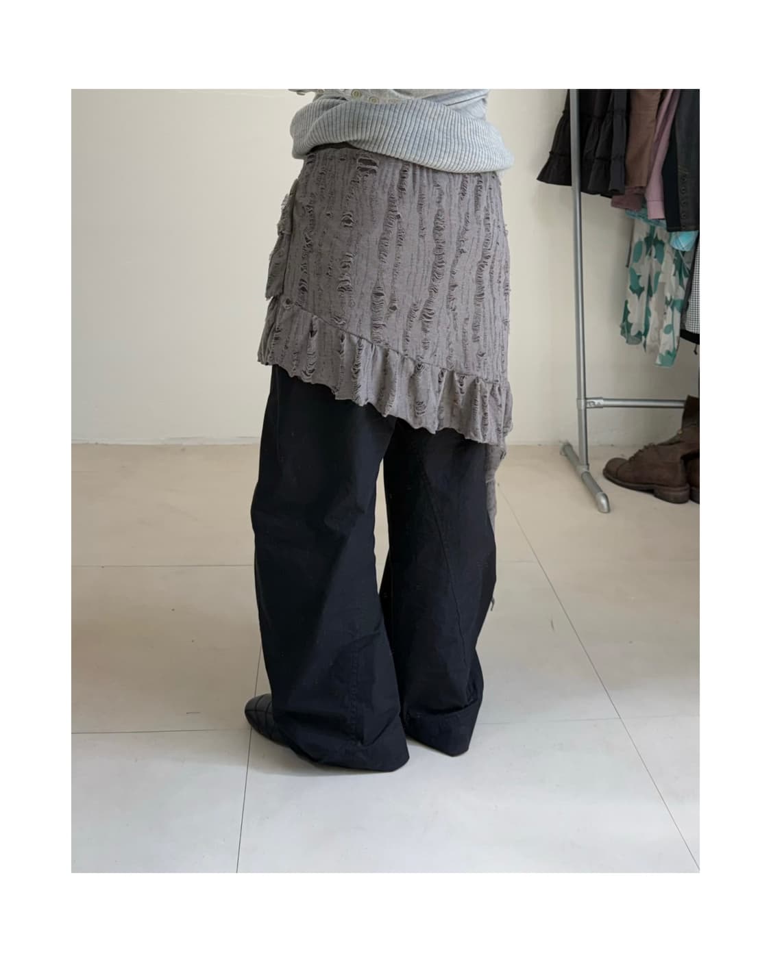 빈티지 데미지 스커트 상품이미지5