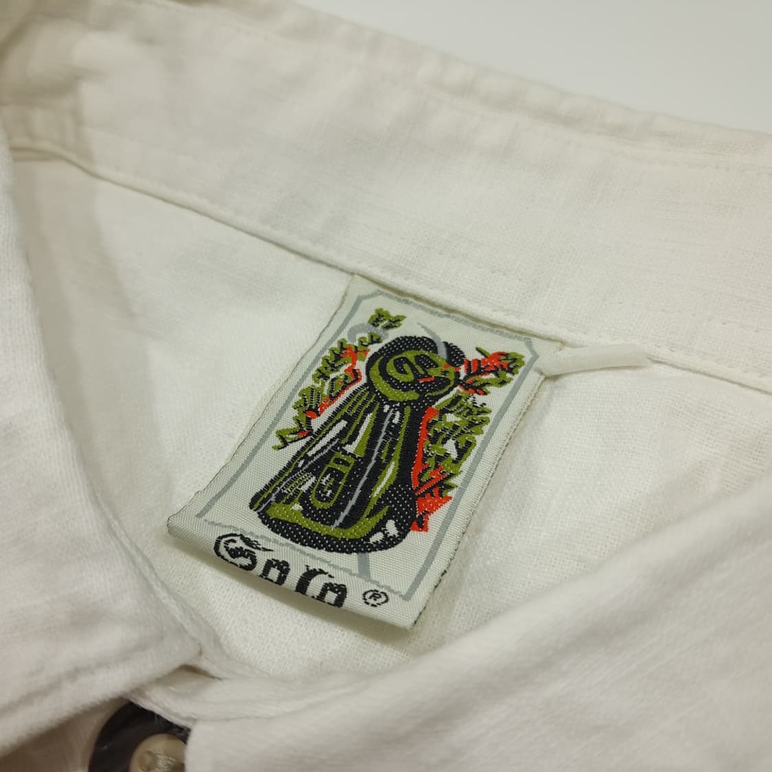 CL625 2XL Solo 90s 린넨 코튼 독일 트라흐렌 바바리안 알 상품이미지4