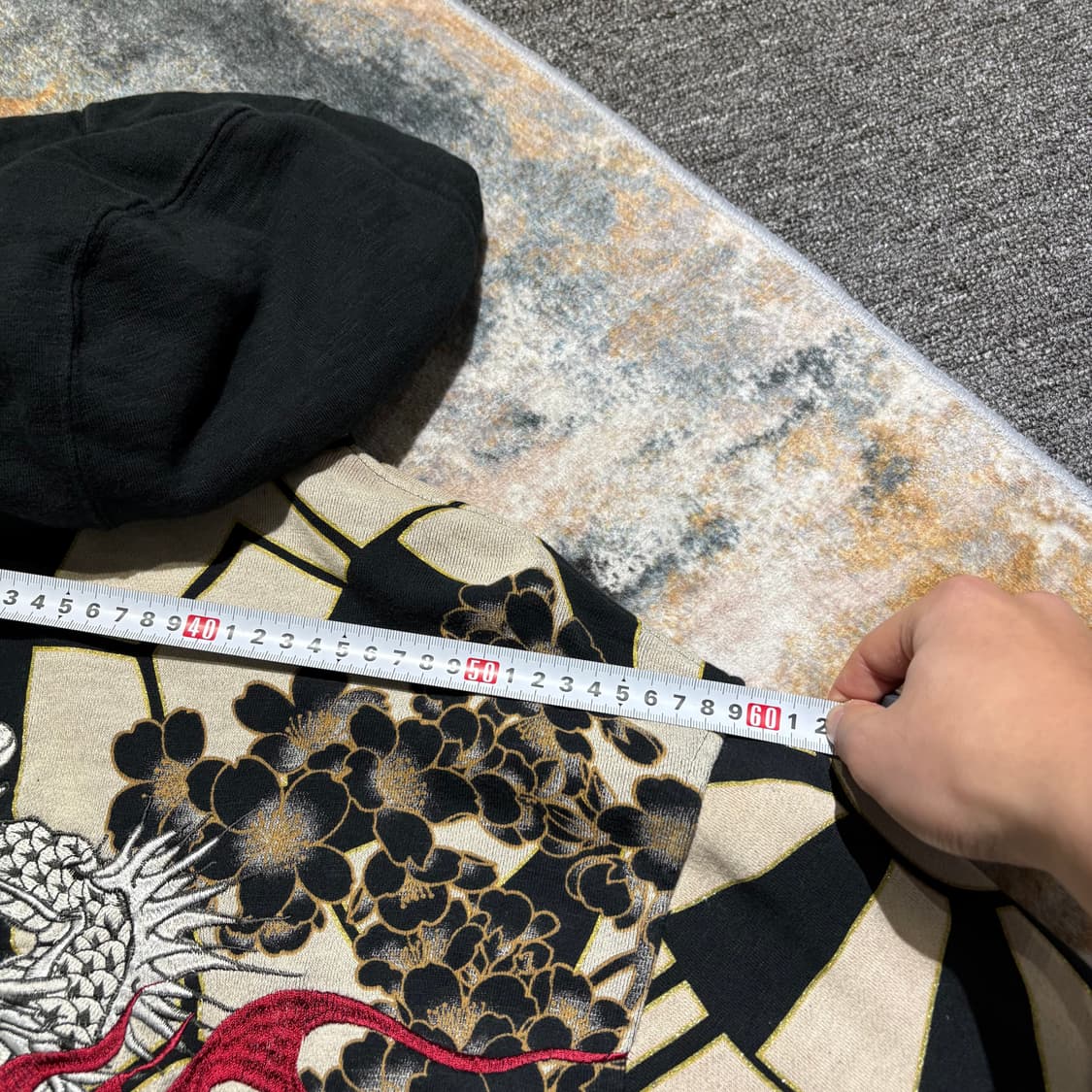 카라쿠리 타마시 빈티지 용자수 후드집업 상품이미지6