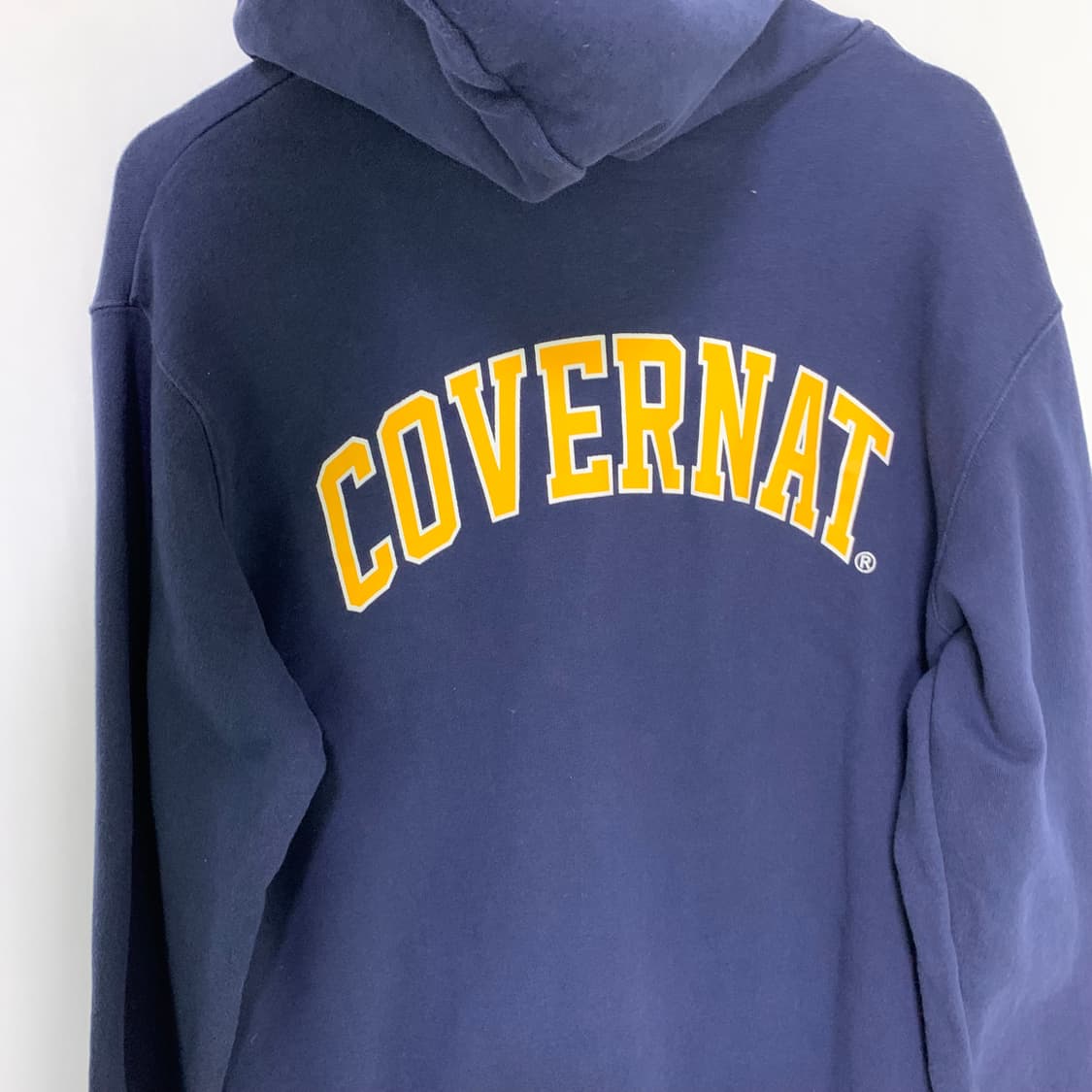 커버낫 로고 자수 베이직 후드집업 네이비 M 남녀공용 상품이미지7