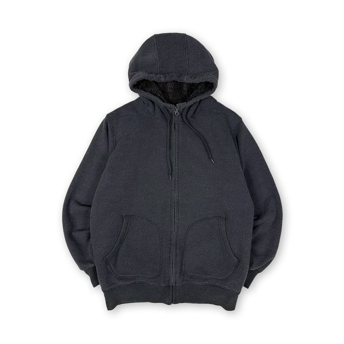 유니클로 쉐르파 후드집업 차콜 상품이미지1