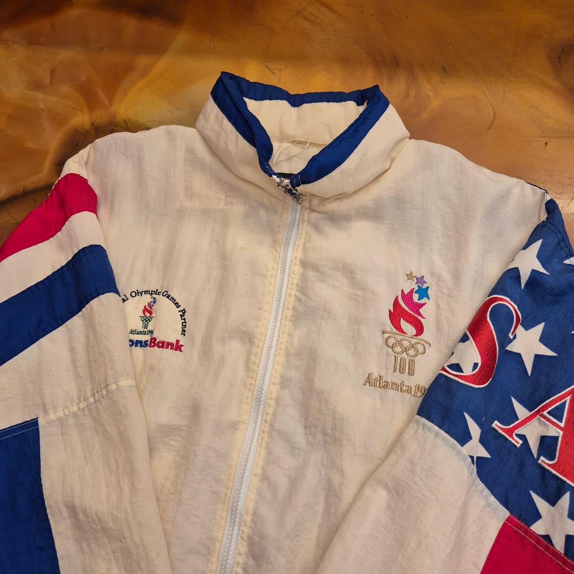 1996 애틀랜타 올림픽 미국팀 제작 스타터 바람막이 자켓 L / 할인 상품이미지3