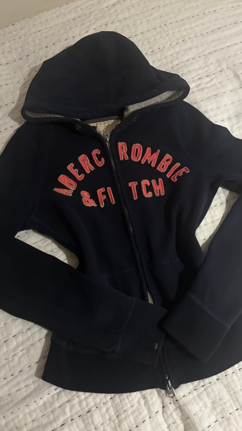 대장급 아베크롬비 네이비 핑크 후드집업 판매 상품이미지1