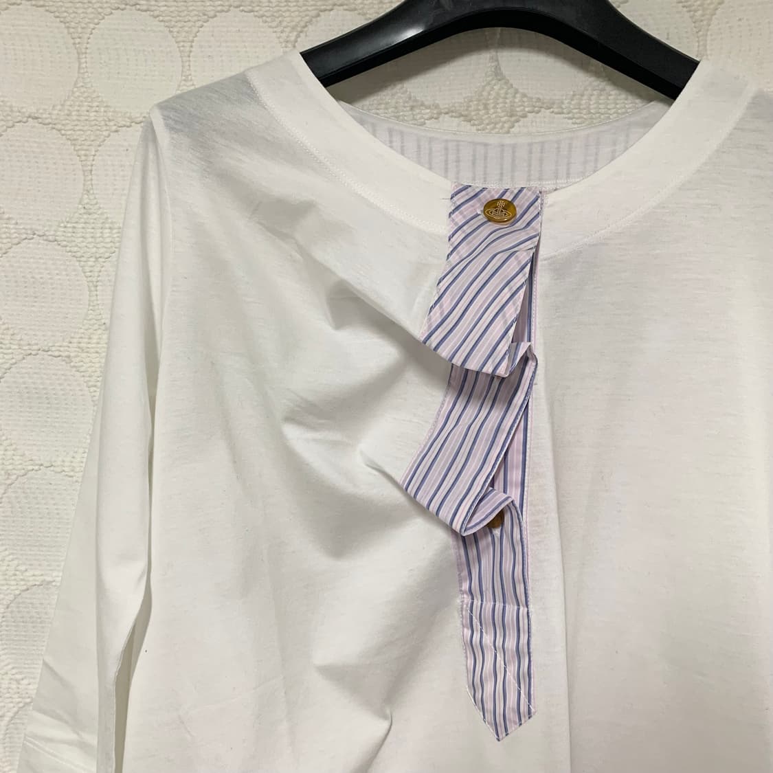 비비안 웨스트우드 화이트 반팔 원피스 상품이미지3