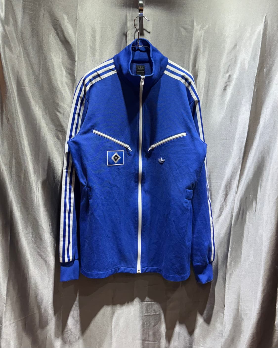 XL 아디다스 사선 투포켓 딥블루 트랙탑 상품이미지2