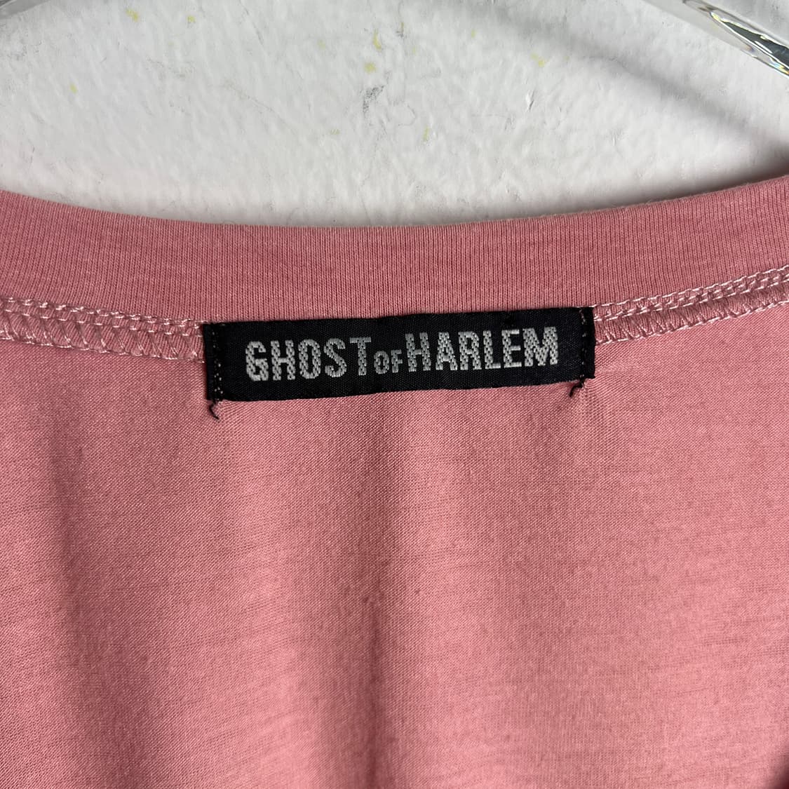 ghost of harlem 스컬 펑크 브이넥 반팔 티셔츠  상품이미지3