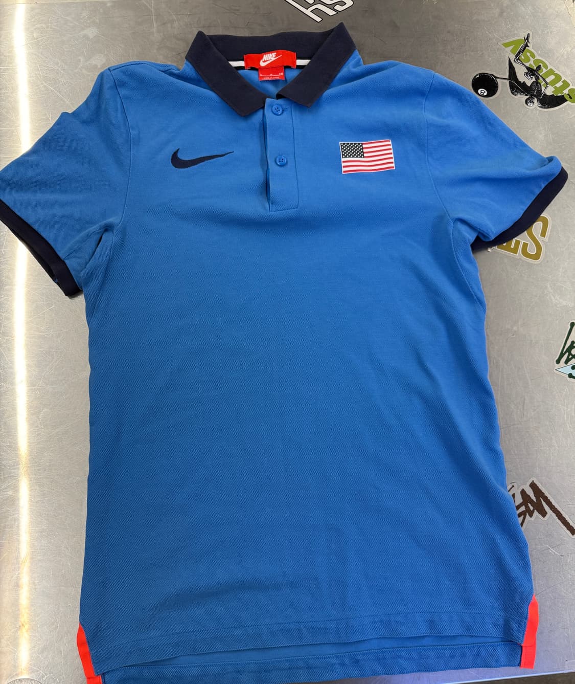 나이키 올림픽 USA 성조기 카라티 S 상품이미지3